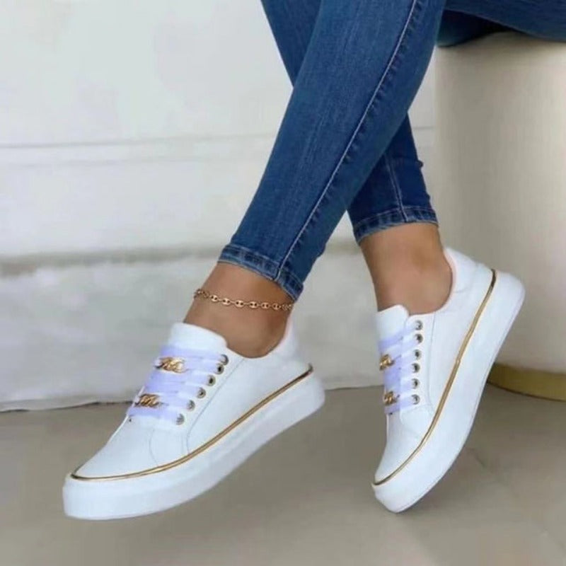 Women's Shoes with Gold Accents