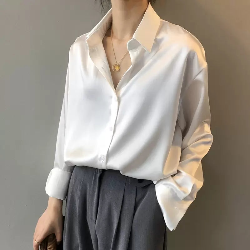 Long Sleeve Blouse for Women – Elegant Classic Top