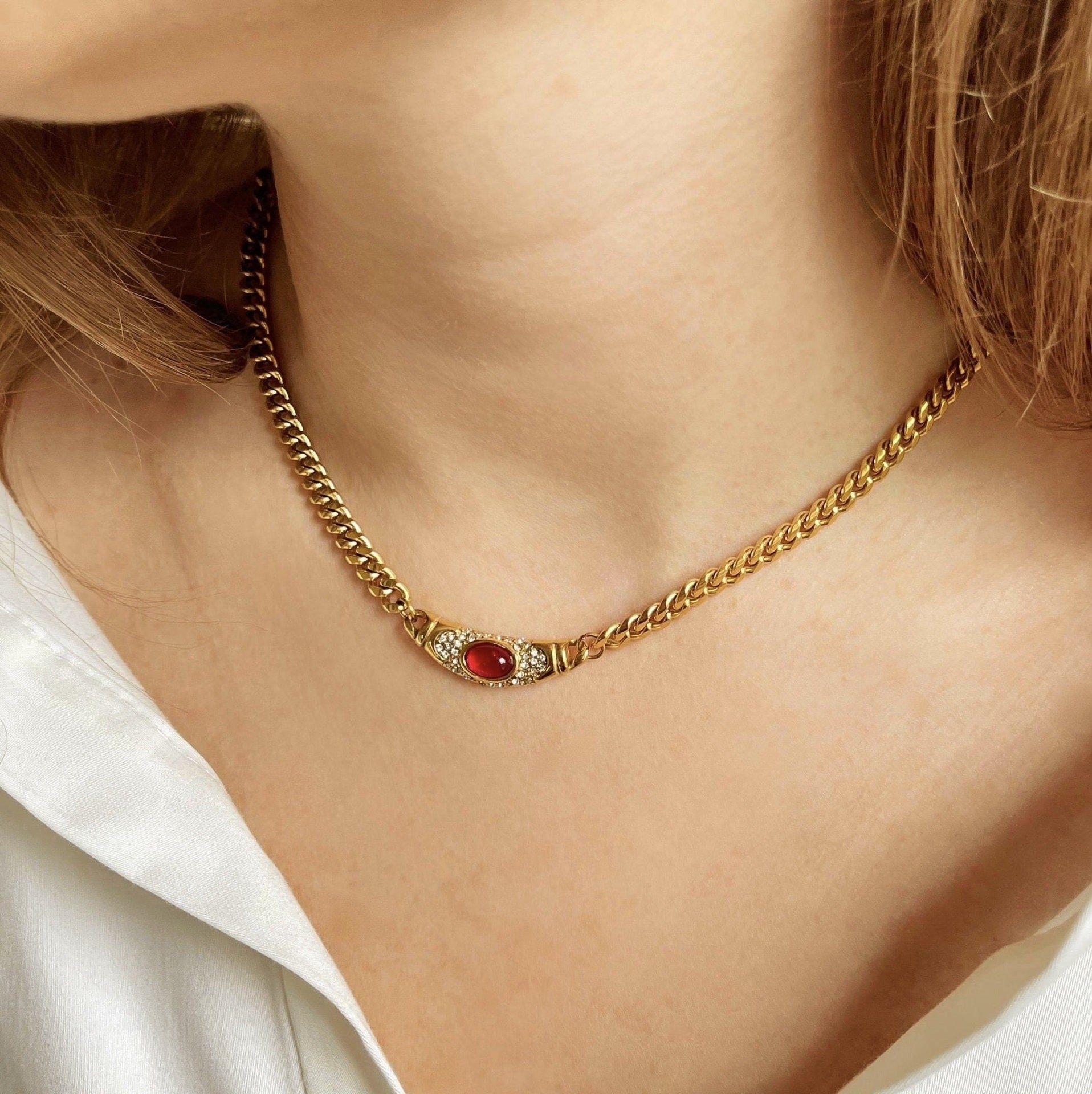 Necklace for Women | Waterproof Diamond Simulant Pendant